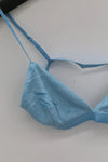 BASERANGE Mississippi bra narrow series collection bamboo fiber bamboo cotton soft underwear France BAS-BRMI-VE-WI23-WEILAN blue